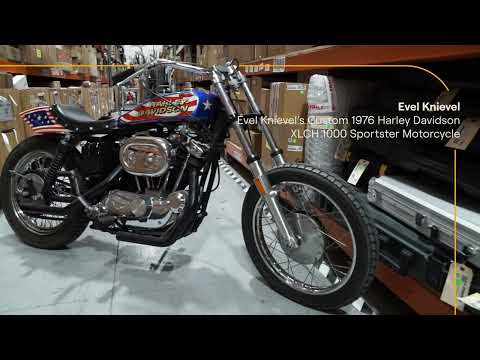 VIVA KNIEVEL 1976 Evel Knievel S Custom 1976 Harley Davidson XLCH 1000 Sportster Motorcycle 