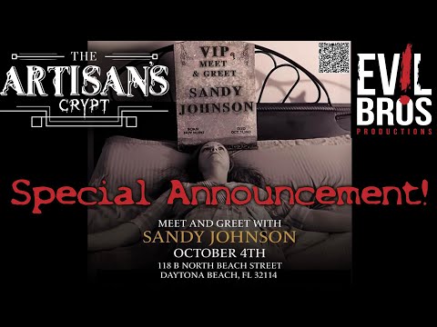 Meet Judith Myers Actress Sandy Johnson at The Artisan's Crypt!