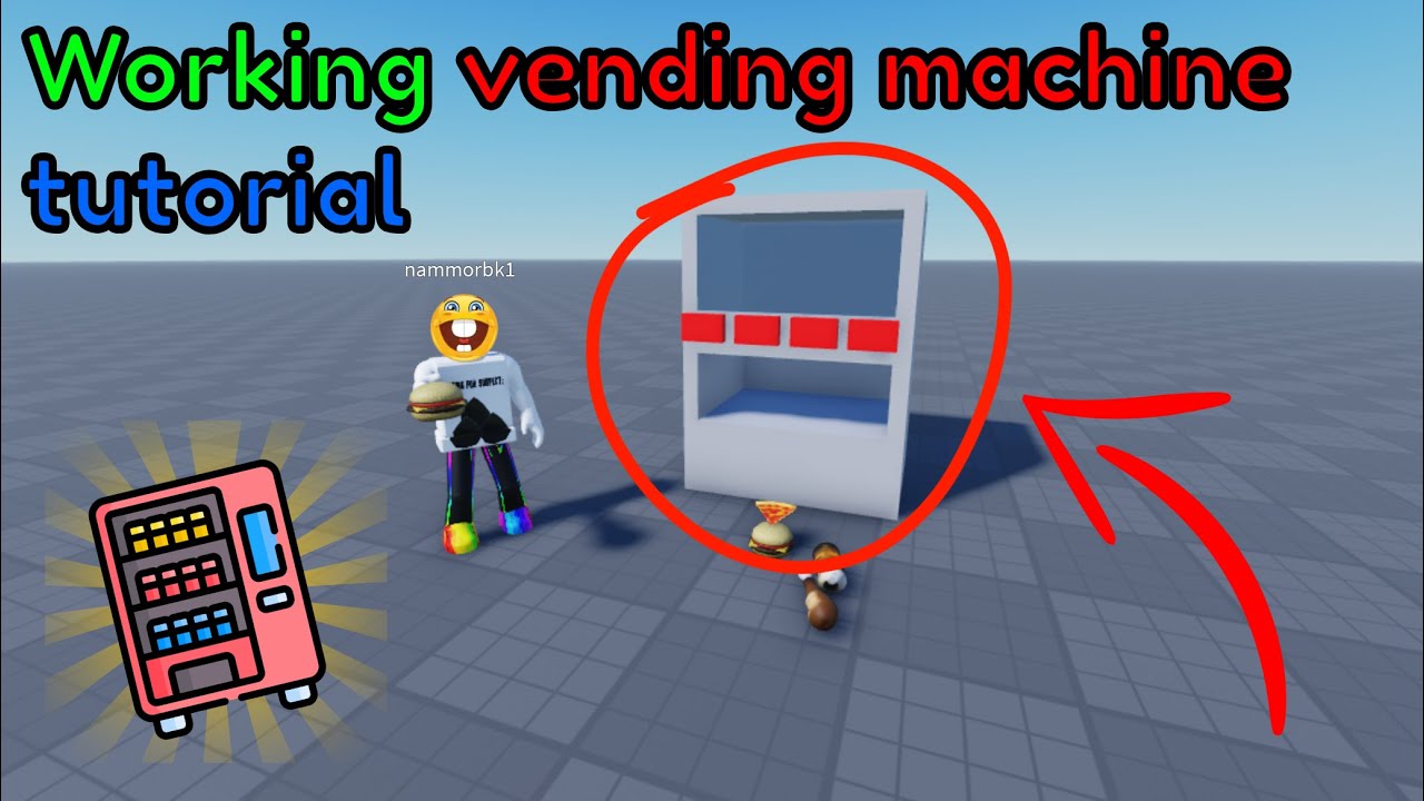 How to make a vending machine in Roblox Studio! - YouTube