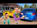 Thief Mr. Joe Stole Audi VS Mr. Joe Older Cop Kids Video