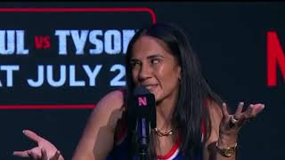"I met Tysons pigeon friend" Taylor vs serrano 2 press conference
