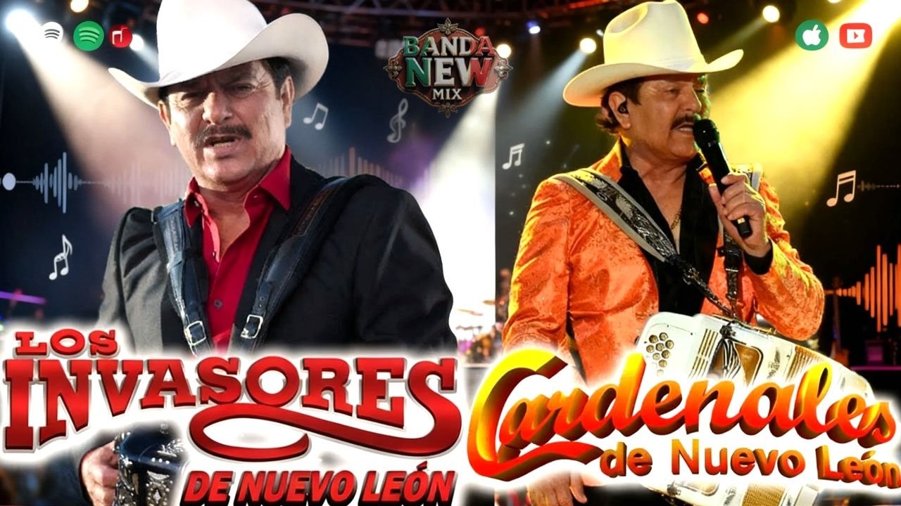 CARDENALES DE NUEVO LEÓN VS LOS INVASORES DE NUEVO LEÓN MEGA MIX🤠NORTEÑAS VIEJITAS CLASICAS