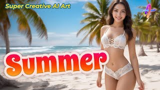 Fashion Show | Summer Summer Summer 👙 | Swimsuit Fashion | AI Art Lookbook