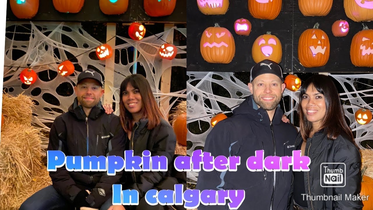 Pumpkin after dark in calgary 