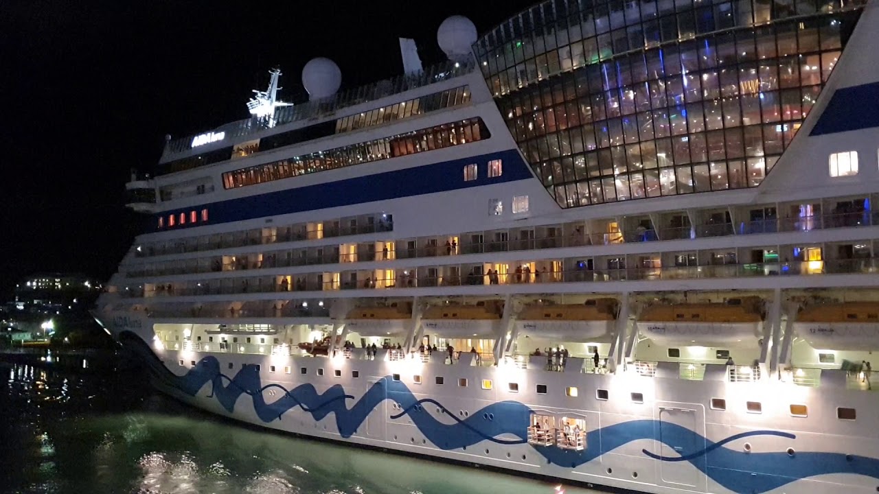 Auslaufen der AIDAPerla AIDALuna Antigua Karibik 2019