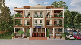 60 by 45 Apartment house plan | 3 BHK Flat plan | 300 GAJ Rent house Plan @BUILD IT HOME ???? ??-151