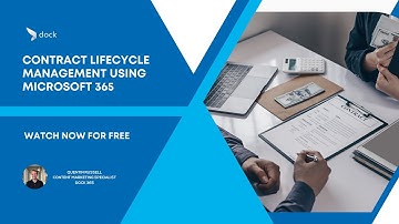 Contract Lifecycle Management Using Office 365