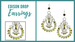 Edison Drop Earrings - Beaducation.com