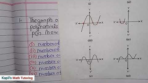Class 10th Maths | Chapter - 2 |  Exercise - 2.1 | Basic  | Polynomials | New Ncert Book