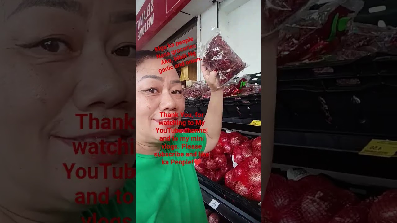 buying garlic and onion! 