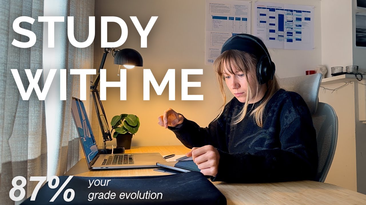 4-HOUR STUDY WITH ME | visible grade evolution & intensive struggle with me