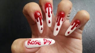 bleeding nails nail dripping blood