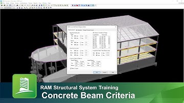 Specifying Concrete Beam Design Criteria in RAM Structural System