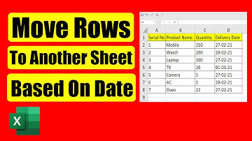 How To Move Rows To Another Worksheet Based on Today