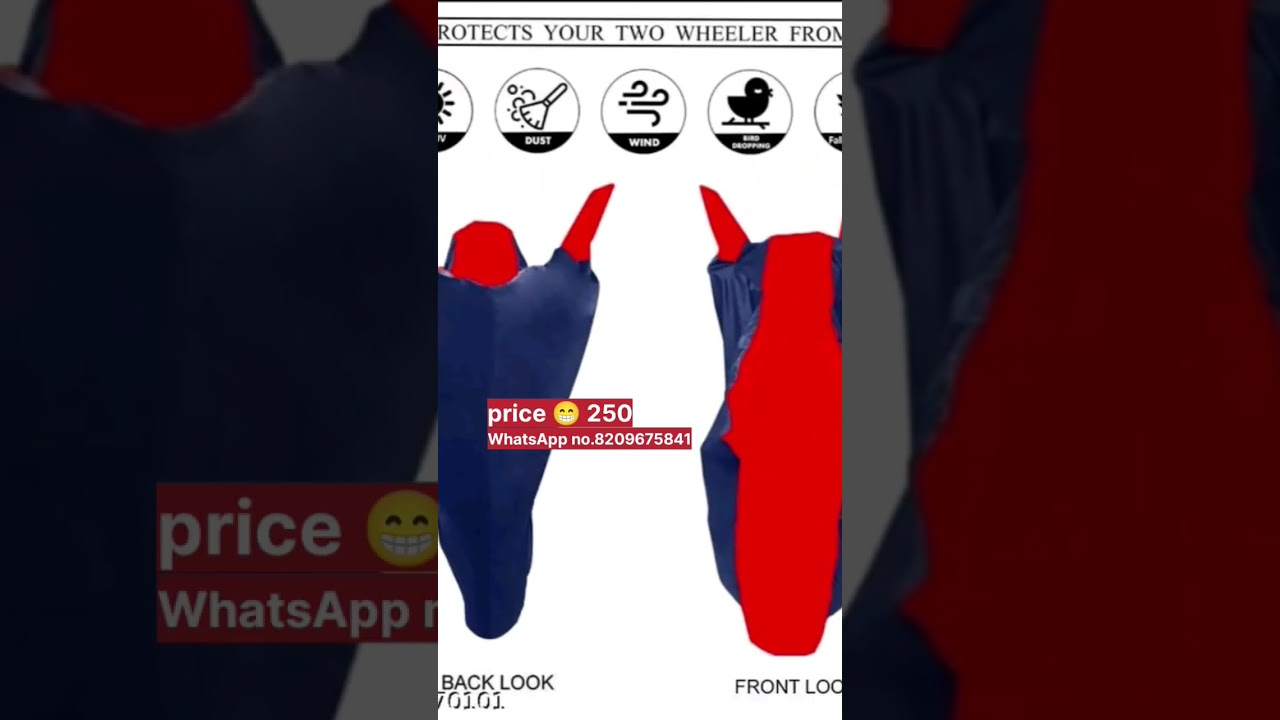 💯Waterproof, Dirt &HERO SPLENDOR with Premium Polyester Fabric 