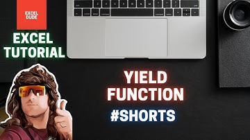 YIELD Function #Shorts Microsoft Excel Tutorial