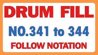 DRUM FILL 341 to 344 (2,000 Drum Fills Series)