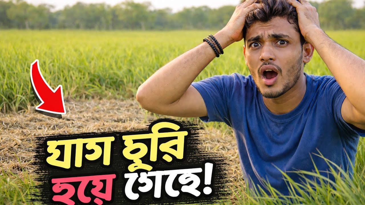 ঘাসের জমি থেকে ঘাস চুরি হয়ে গেছে 😱 | খামারের বড় ক্ষতি |#ঘাস #খামার #viral #farming #viralvideo #cow 