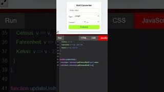 Unit Converter   HTML CSS JavaScript