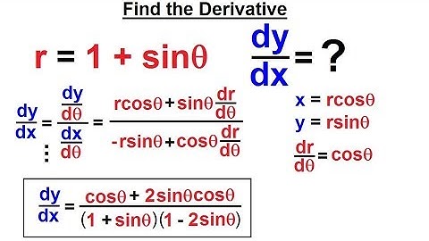 Calculus 2: Polar Coordinates (7 of 38) Find the Derivative dy/dx