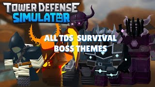 Tower Defense Simulator OST - All Survival Bosses | All Sound Tracks