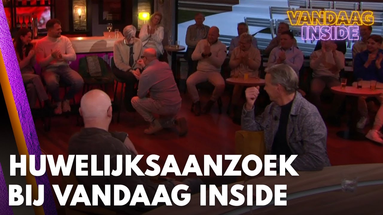Huwelijksaanzoek bij Vandaag Inside: ‘Wil je met me trouwen?’ | VANDAAG