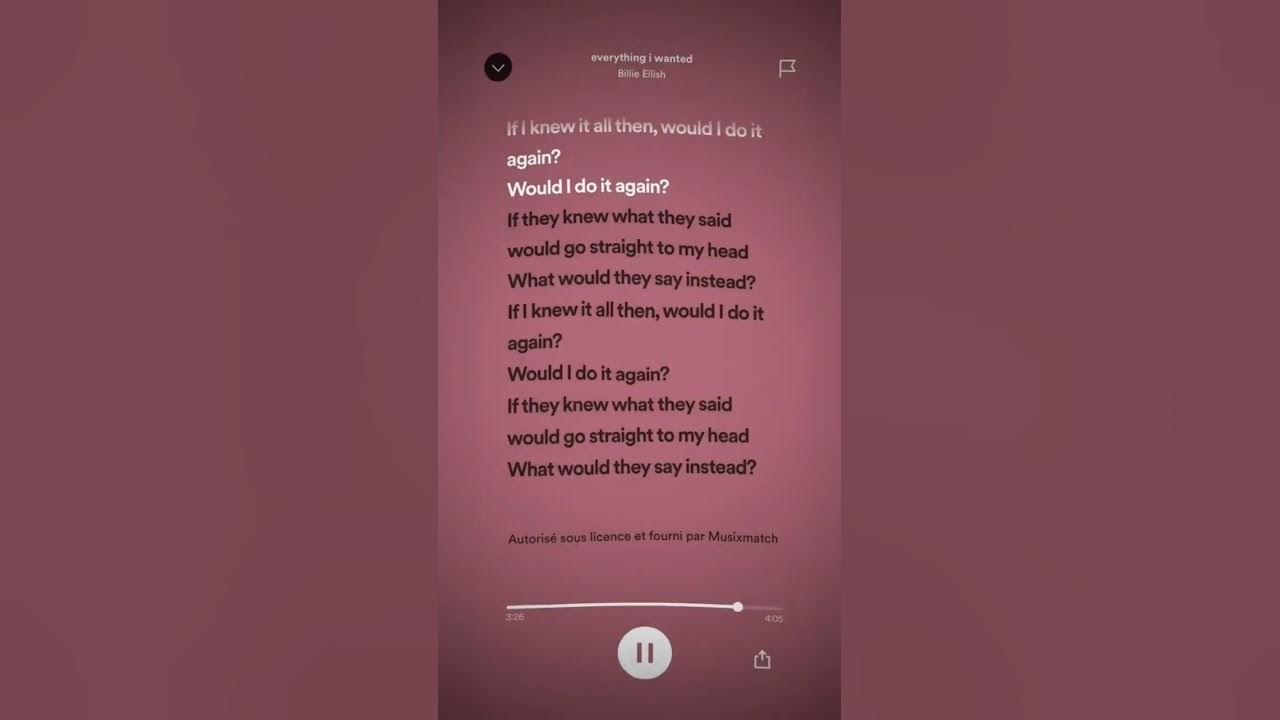 Billie Eilish- Everything I Wanted😪 #shorts