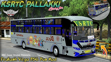 🤩🔥New KSRTC PALLAKKI Prakash Vega BS6 Bus Mod | Bussid v4.3.4 | Download Now | Bussid Livery