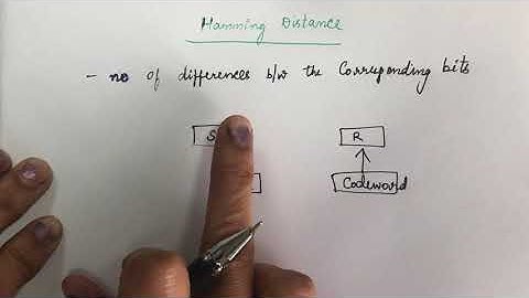 24. #parity, Error detection and correction- Block coding,Hamming distance,Parity check