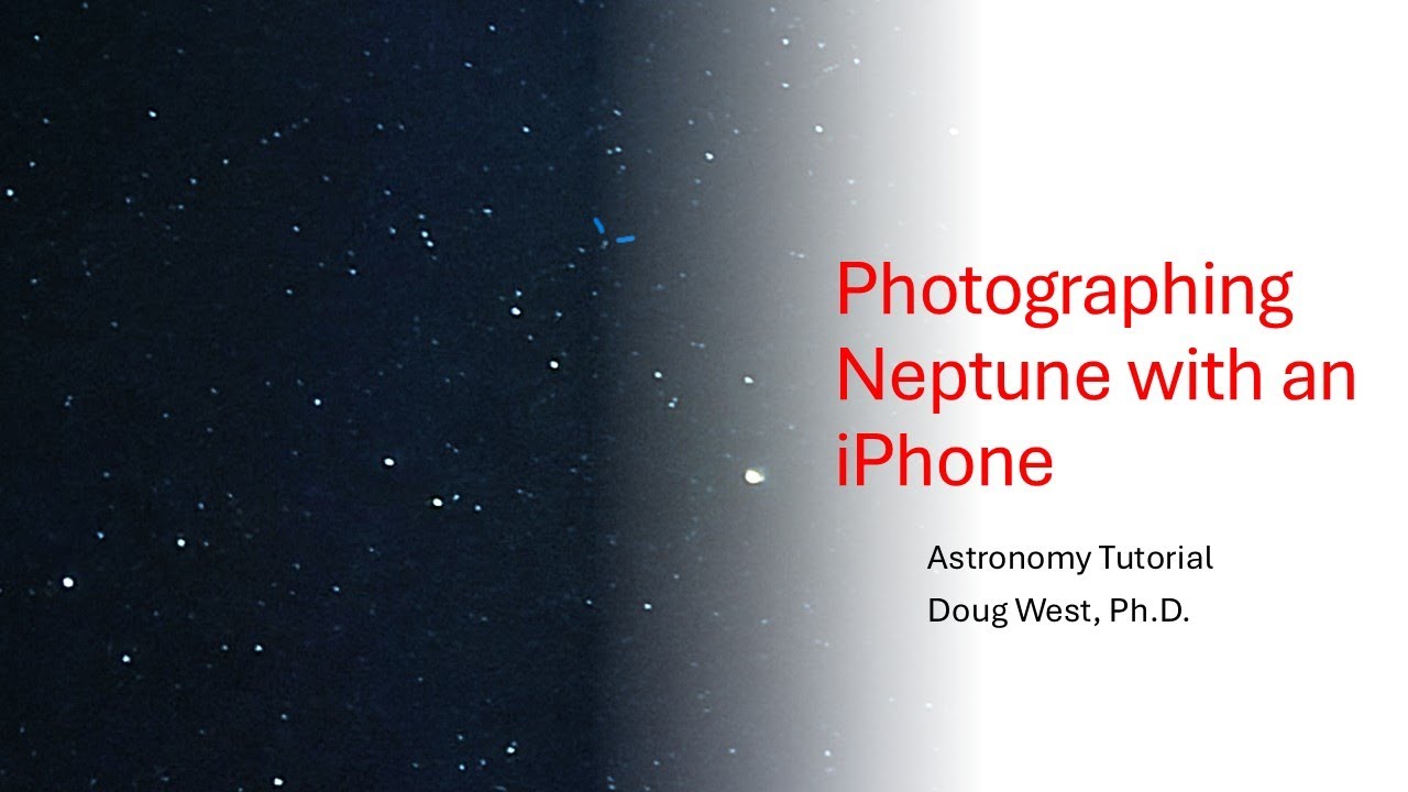 Photographing Neptune with an iPhone (Star Stacking Demo)