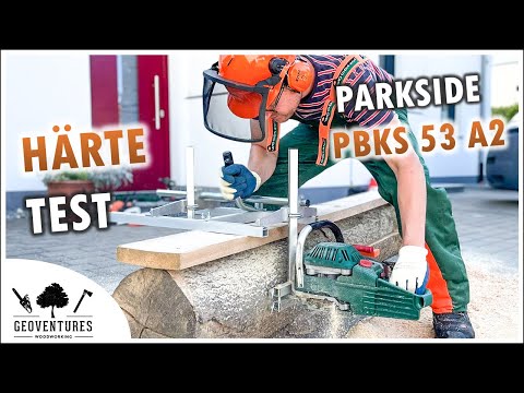 Härtetest Lidl Parkside PBKS 53 A2 - 15 YouTube - Minuten Vollgas 2kW mit