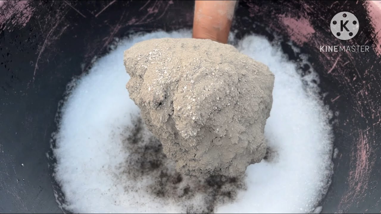 Sand cement big chunks water crumbling #sandcement