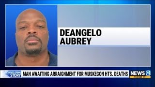 Man awaiting arraignment in 2 deaths in Muskegon Heights