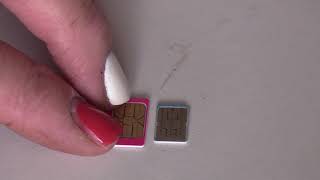 New phone, SIM card too big, get a sim card cutter