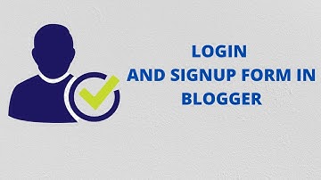 Login and Signup Form in blogger Tamil