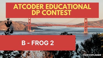 B - Frog 2 || Atcoder Educational DP Contest || [ C++ SOLUTION ]
