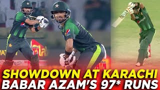 Showdown at Karachi | Babar Azam's Unforgettable 97* Runs Against West Indies | T20I | PCB | M9C2A