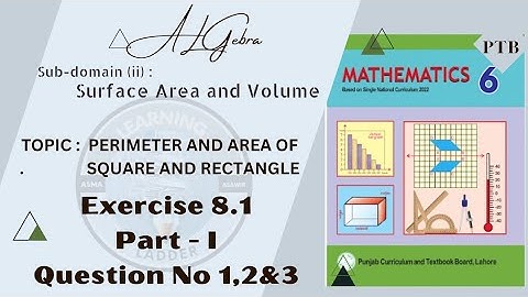 Unit 8 Ex 8.1 Question no.1,2&3 Grade 6 PTB |Exercise 8.1 Class 6 Maths New Book | Learning ladder