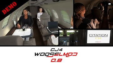 CJ4 WooselMod v0.8 - NEW: windows blinds, cabin lights & laptop