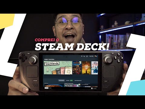 COMPREI o Steam Deck! (no Brasil) - Unboxing e Primeiras Impressões!