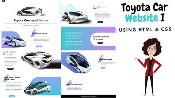 How you can make a Toyota Car Website Design Using HTML & CSS | PART I
