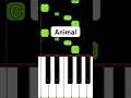 Animal - KATSEYE (Piano Tutorial) #treading #piano