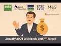 Dividends Jan 2026 for a Small Trading 212 Investment Portfolio