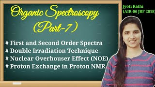 Famous First and second order Spectra NMR| NOE effect in NMR|Proton exchange Organic Spectroscopy (Part-7) Wealth