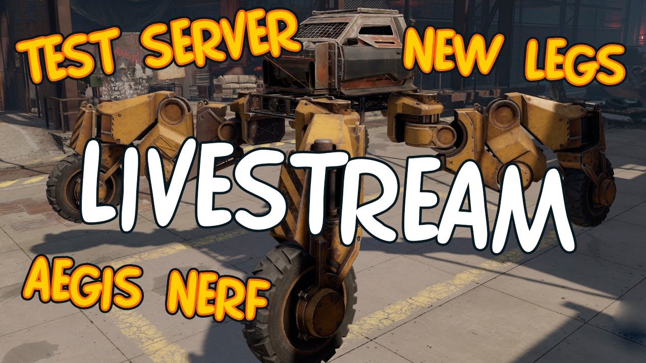 🔴 LIVE Crossout Test server - Aegis nerf, new legs and more. !Giveaway 🔴