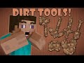 CRAFTING DIRT TOOLS in MINECRAFT