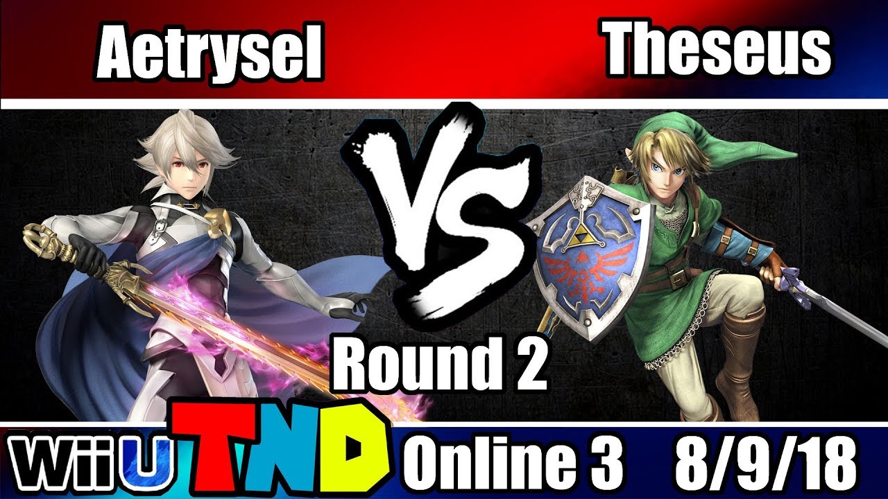 Smash 4 TheNintenDudes Online 3 - Round 2: Aetrysel (Corrin, Cloud) vs. Theseus (Link, Corrin)