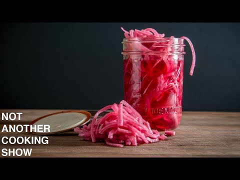 how to make PICKLED RED ONIONS