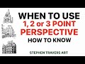 When to Use 1,2 or 3 Point Perspective   How to Know