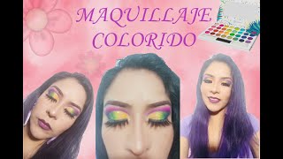 MAQUILLAJE COLORIDO CON TAKE ME BACK TO BRAZIL